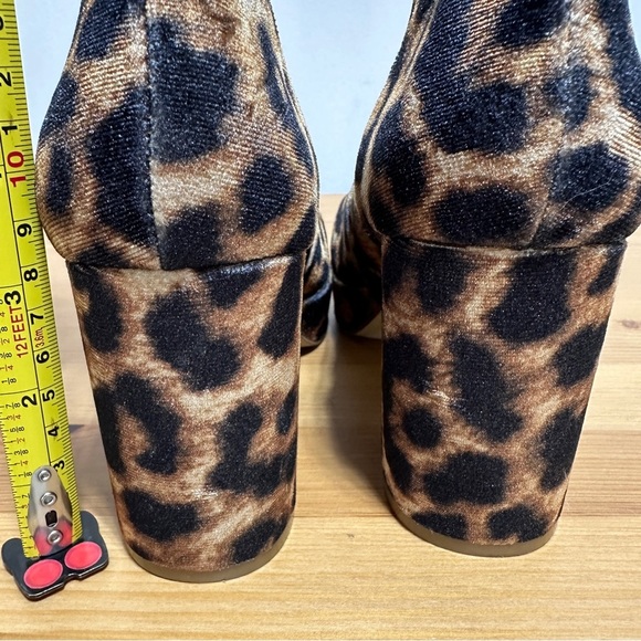 Urban Outfitters | Olivia Leopard Print Platform Ankle Boots | Chunky Block Heel - Picture 8 of 8